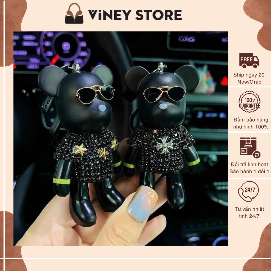 Móc khoá gấu bearbrick tiện dụng