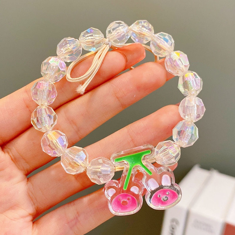 Vòng Tay Cao Su Cặp Đôi Hạt Trong Suốt / Hoa Hồng Nhỏ Ong / Vịt Vàng / Cherry / Dây Cao Su Sáng Tạo Trang Trí Tiệc Kỳ Nghỉ Bạn Bè / Lễ Tình Bạn