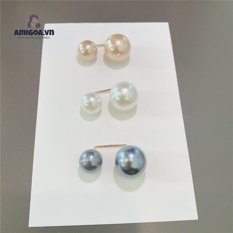 ✨✨TRÂM KẸP GHIM CÀI CỔ ÁO ĐÍNH HẠT NGỌC TRAI NHÂN TẠO TRẮNG ĐEN