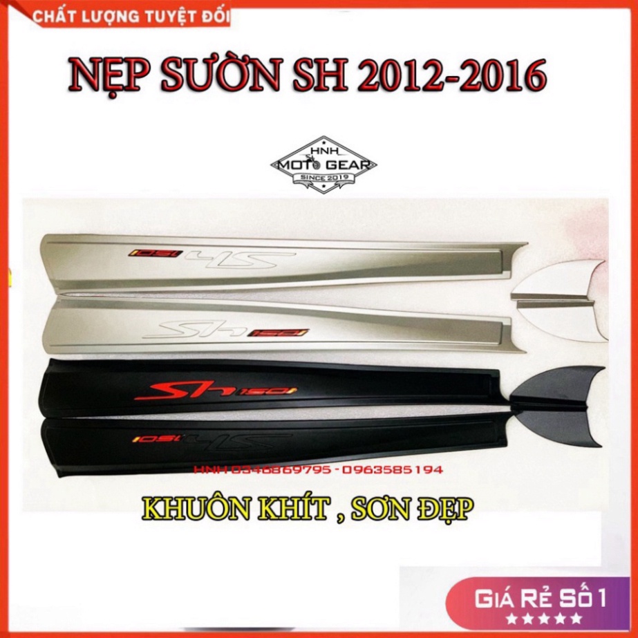 Nẹp Sườn SH 2012 - 2016 Chính Hãng Moto Art - 1 Đôi