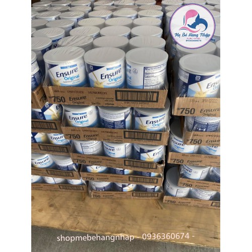 Combo 3 lon Sữa bột Ensure Original Mỹ 397g hương vani