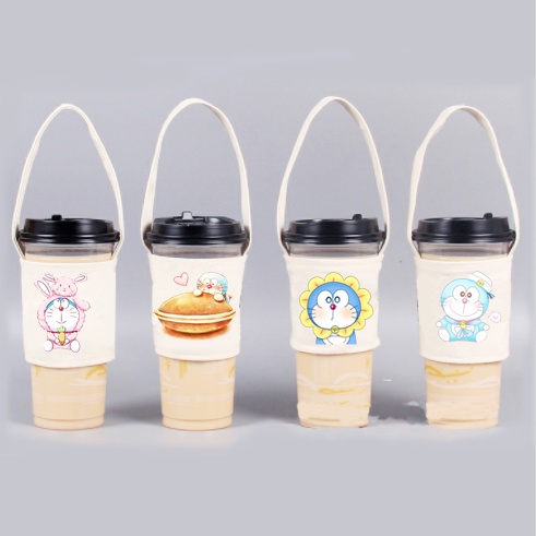 Túi treo cốc totoro TTCI5 cup holder doraemon vô diện chuột vàng shin one piece sumikko jinbeisan kero CCS
