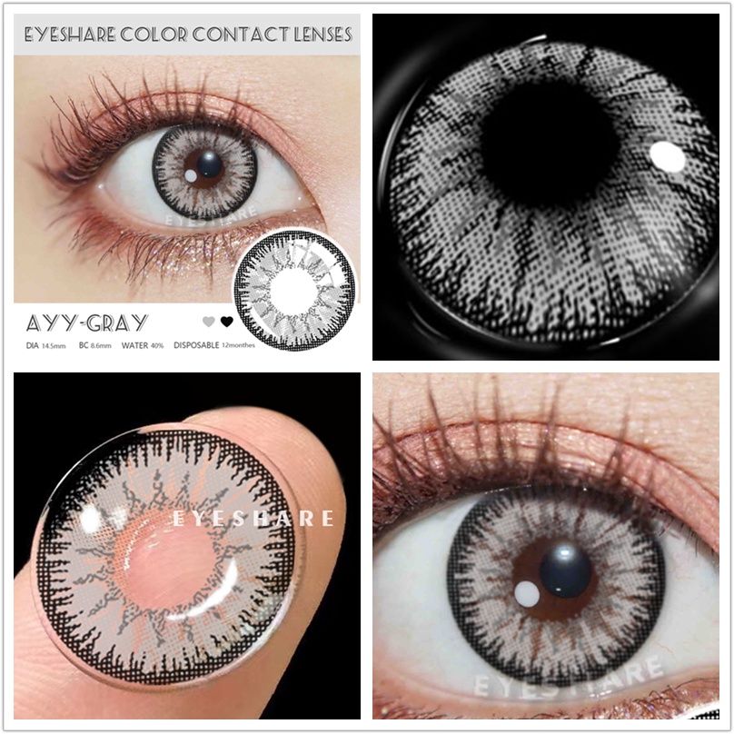 Cặp kính áp tròng EYESHARE nhiều màu sắc tùy chọn dành cho hóa trang halloween độc đáo