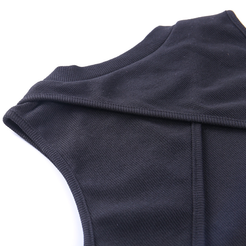 Áo sát nách hở lưng thắt dây màu trơn gợi cảm thời trang mùa hè phong cách thường ngày cho bạn nữ