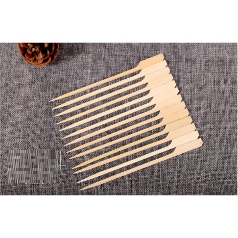 Ghim tre đầu vuông, nĩa tre sử dụng một lần - 50 cây