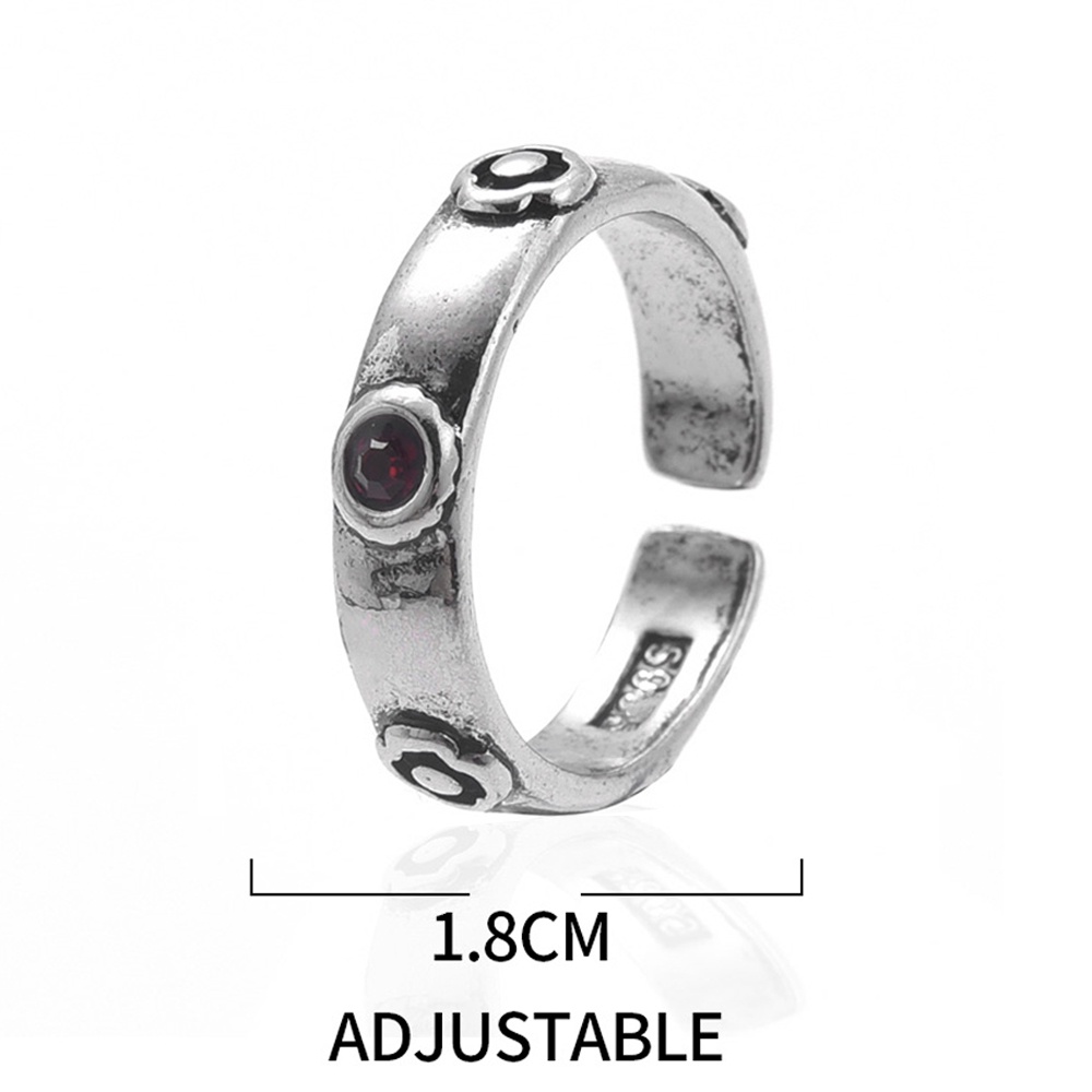 1 Nhẫn Hở Màu Bạc Hóa Trang Anime Có Thể Điều Chỉnh Cho Unisex