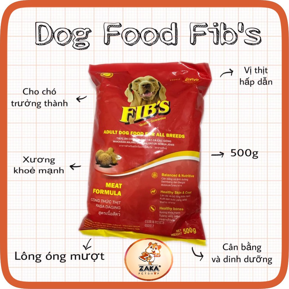 Thức ăn chó trưởng thành FIBs Adult - 400g/gói