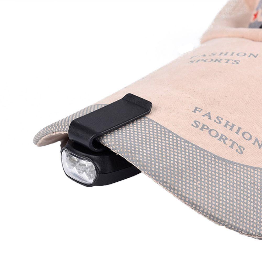 Đèn led 3 Bóng 90 Độ Kẹp Mũ Lưỡi Trai
