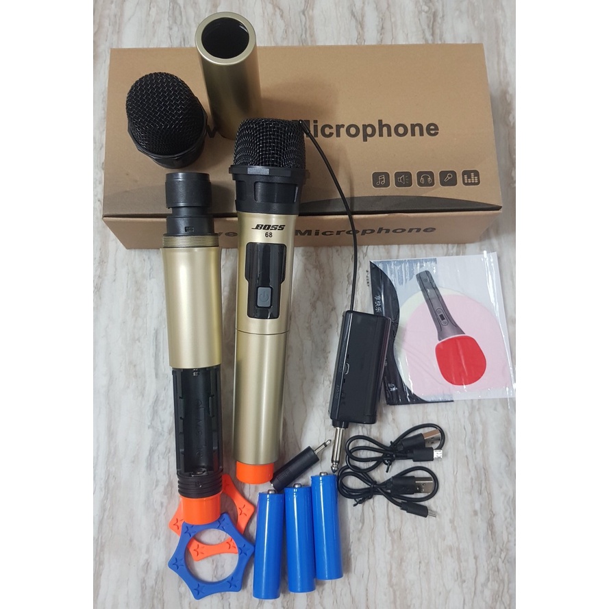 Micro không dây SHURE UR2000 đầu thu mini 2 MICRO và bao đựng mic pro15 mic sac dc 200 lan pin 2000mah