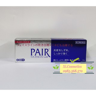 [ Mẫu 24g ] Kem ngừa mụn Pair Acne W Cream Nhật Bản