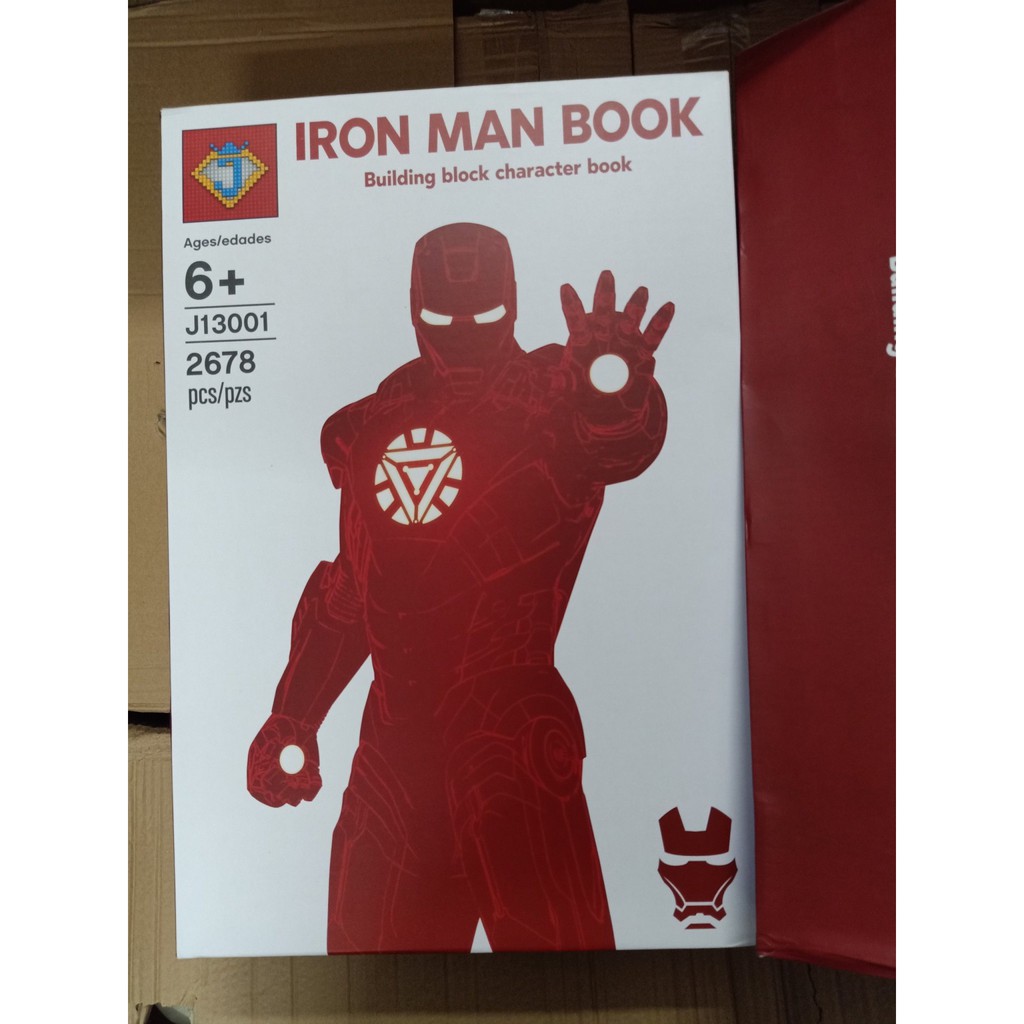 Đồ chơi Lắp ghép BOOK 52 Minifigures Sắt Bộ Sách Super Hero Nhân Vật Bộ Sưu Tập Siêu Anh Hùng Iron Man SPiderman 64075