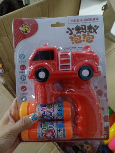 Súng bắn bong bóng hình xe