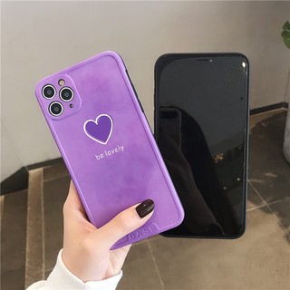 Ốp  lưng iphone  6/6plus/6s/6splus/6/7/7plus/8/8plus/x/xs/xsmax/11/11pro/11promax IMD Tim Tím