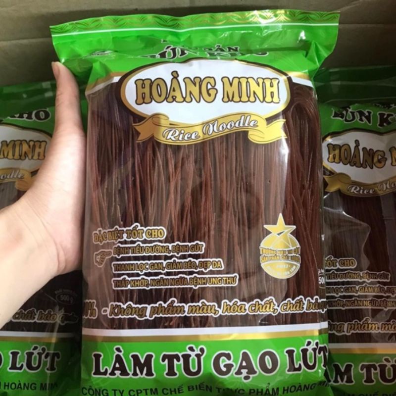 [Mã GROSALE5 giảm 10% đơn 150K] Bún gạo lứt đỏ ăn kiêng,giảm cân,tốt cho sức khoẻ .( Túi 500g).