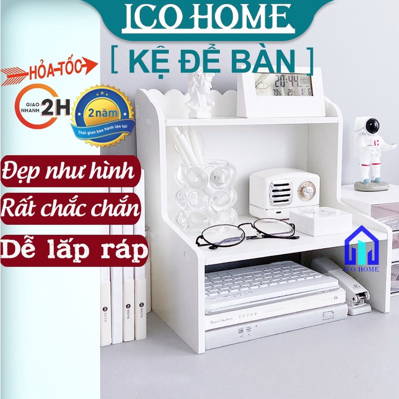 Kệ để bàn làm việc bàn học giúp sắp xếp vật dụng văn phòng gọn gàng - ICO HOME
