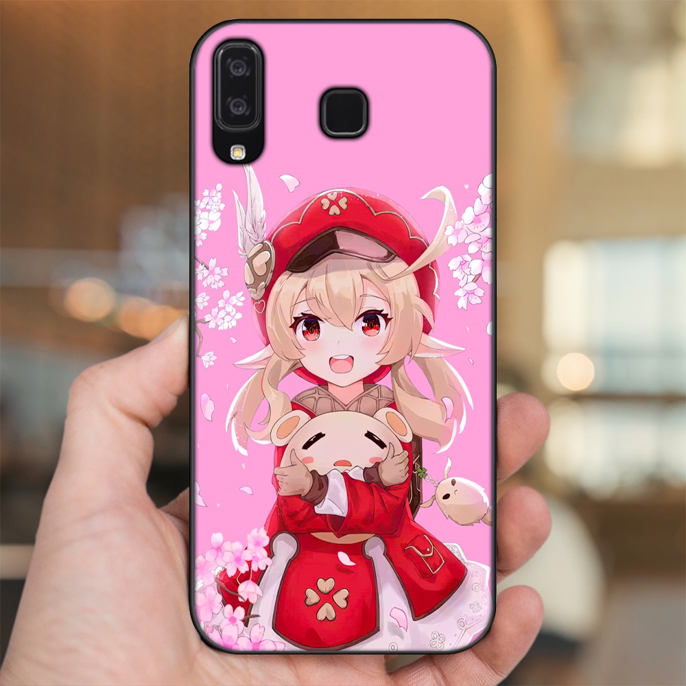 Ốp lưng Samsung A8 Star viền đen in hình Klee Genshin Impact