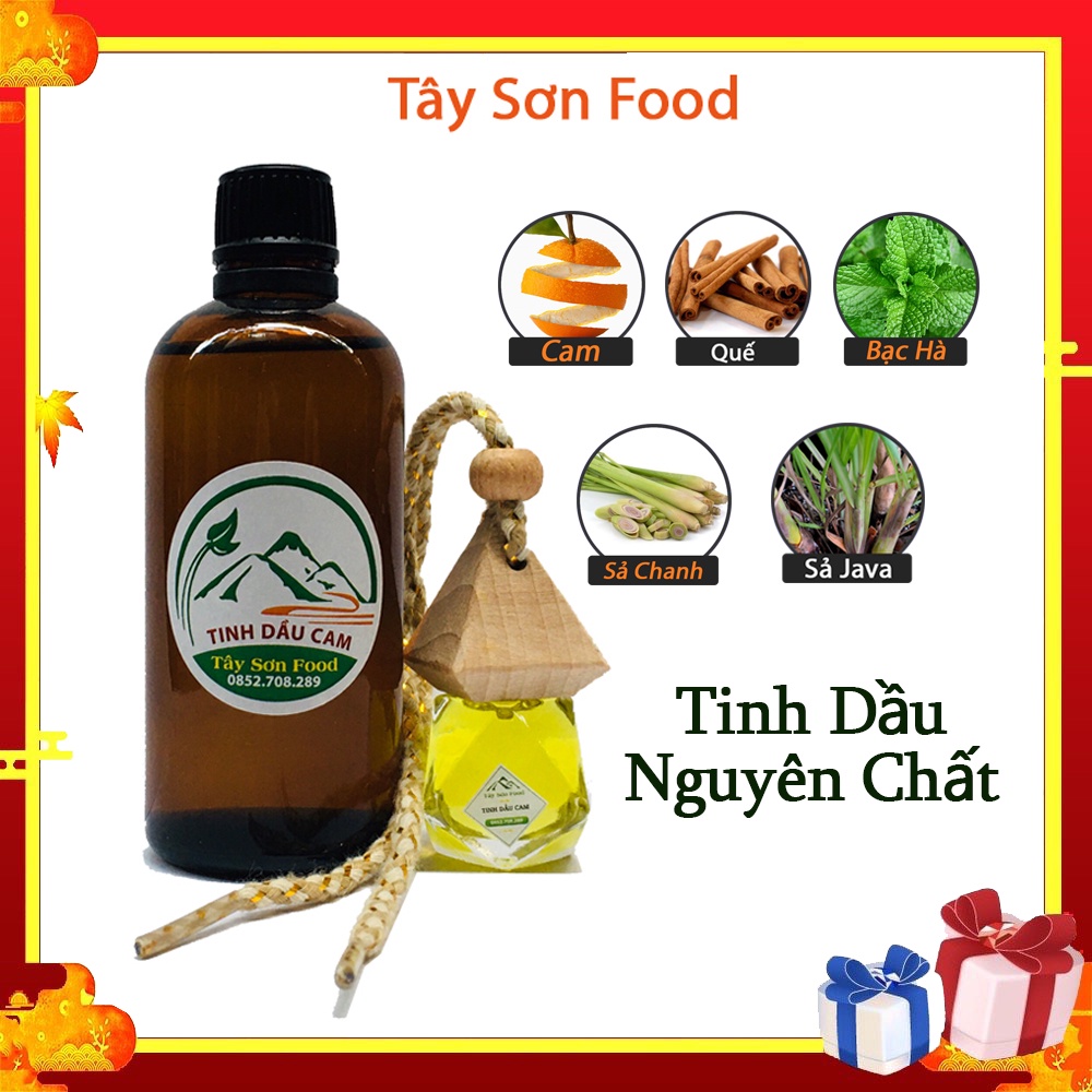 Lọ 100ML Tinh Dầu Nguyên Chất Hương Thơm Ngọt Ngào, Ấm Cúng _ Quế, Cam, Sả Java - Khử Khuẩn, Sạch Nhà