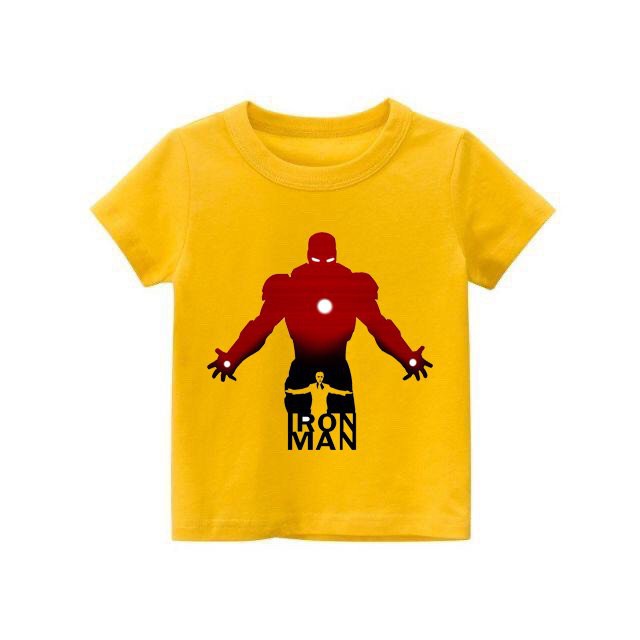 Áo thun bé trai kiểu Iron mam Mavel