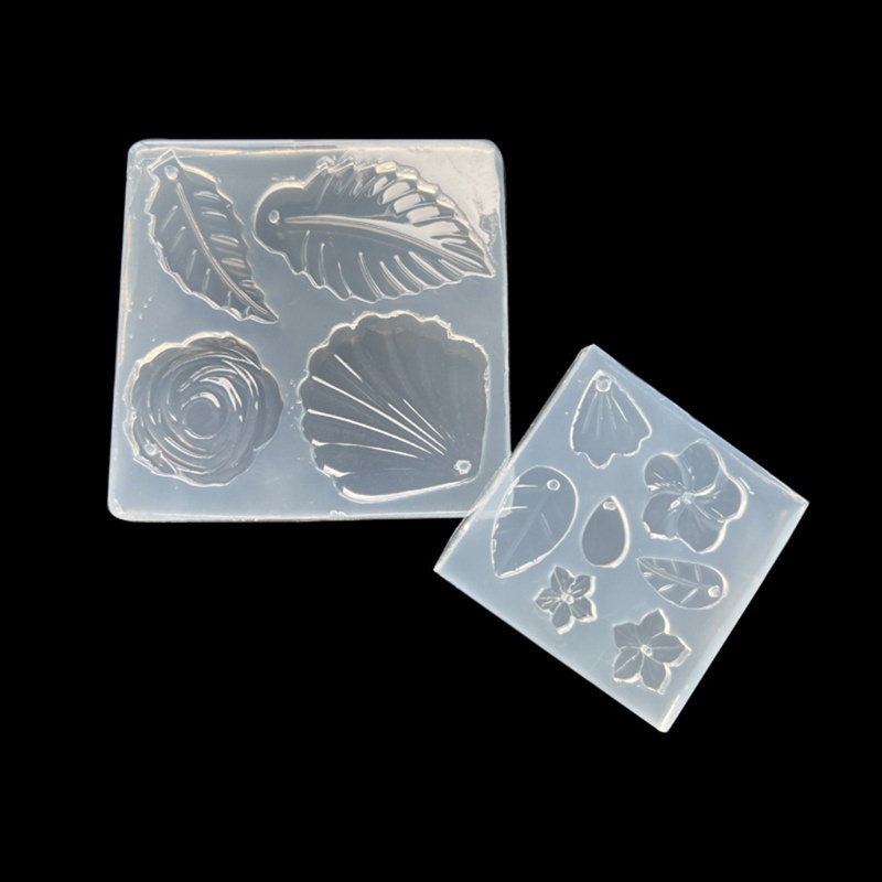Khuôn silicone làm mặt trang sức hình hoa lá DIY