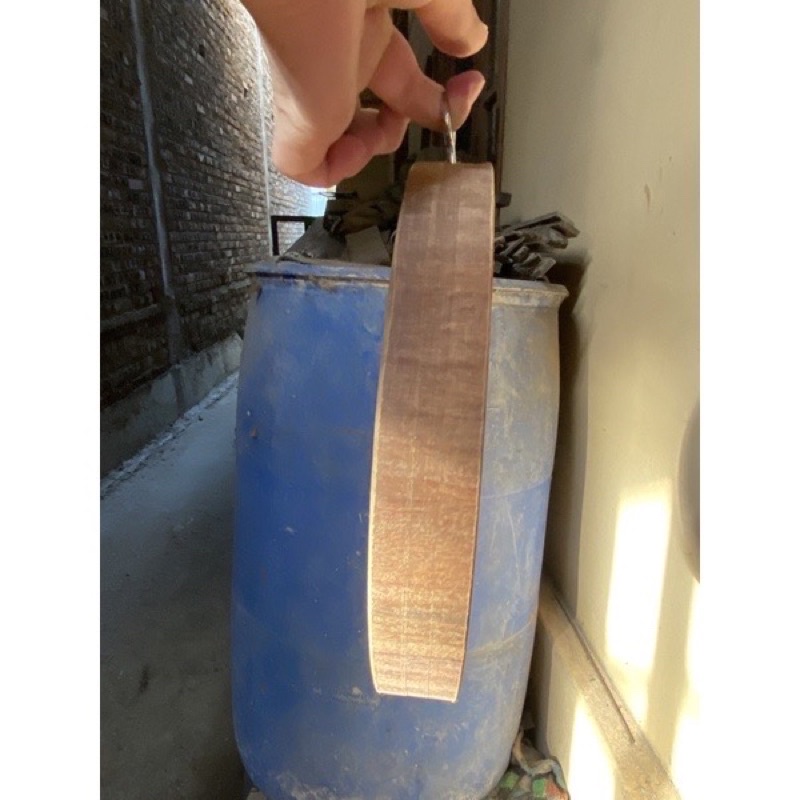 Thớt gỗ nghiến Tây Bắc 25cm, thớt tròn đường kính 25cm, độ dày tuỳ chọn, Thớt nghiến không tâm, quai xách