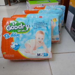 Tã dán Goodry Value Pack S46/M42/L38/XL34