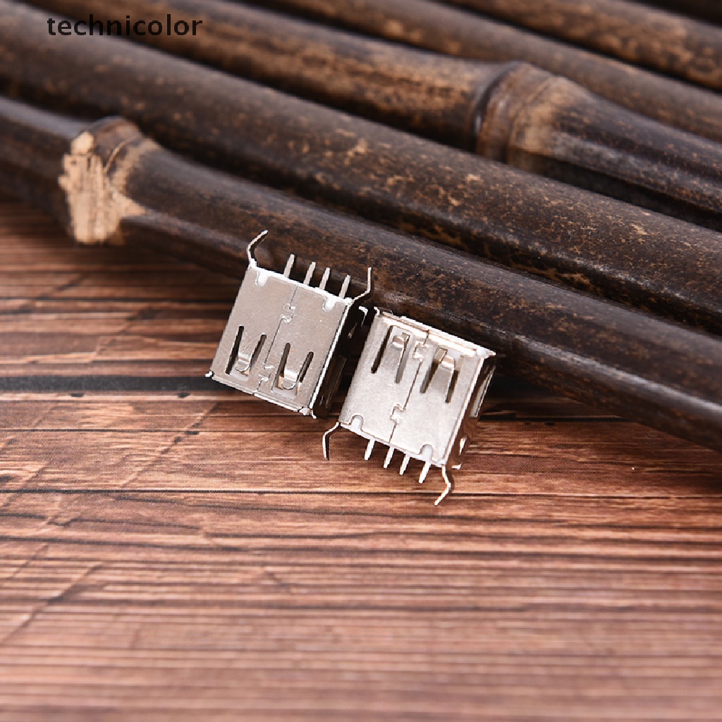 Giắc Cắm Đơn Cổng USB 2.0 Loại A 4-Pin DIP 180 Độ