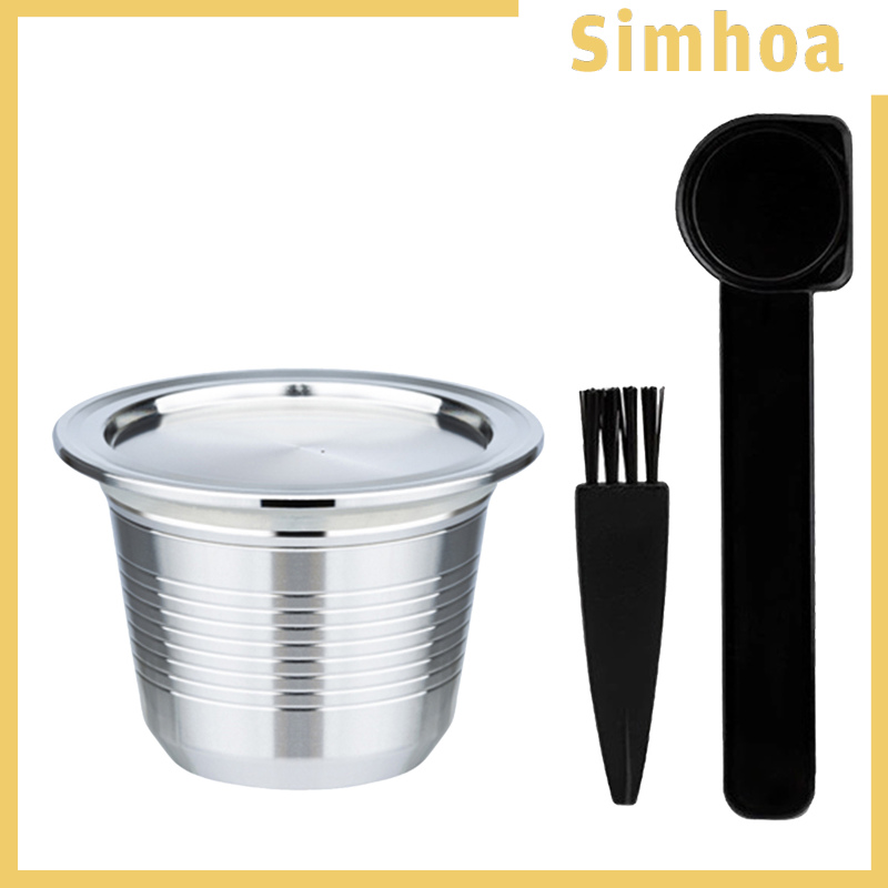 [SIMHOA]Coffee Capsule Stainless Steel Reusable for Le Cube