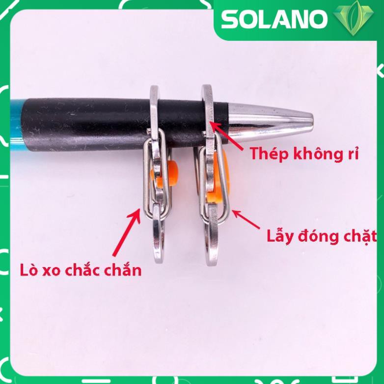 Móc khóa EDC SOLANO móc treo chìa khóa carabiner treo balo du lịch có chốt khoá xoay tiện dụng HK-001209
