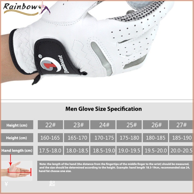 Găng Tay Đánh Golf Da Cừu Mềm Mại Thoáng Khí Cho Nam