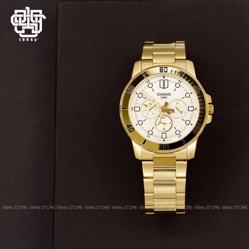 Đồng hồ Nam CASIO MTP-VD300G-9E CHÍNH HÃNG size 45mm, chống nước