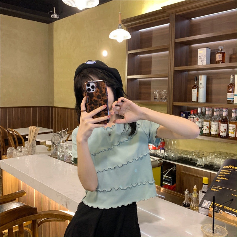 Áo thun tay ngắn phong cách Hàn Quốc thời trang cho nữ JL-TX-123