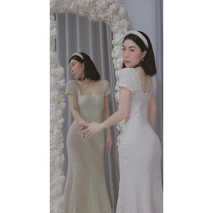 VÁY XOÈ ÔM BODY LEN MONGTOGHI CỔ U SANG TRỌNG