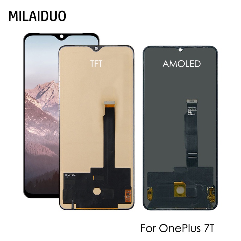 Bộ lắp ráp màn hình LCD + thiết bị số hóa cảm ứng thay thế cho Oneplus 7T