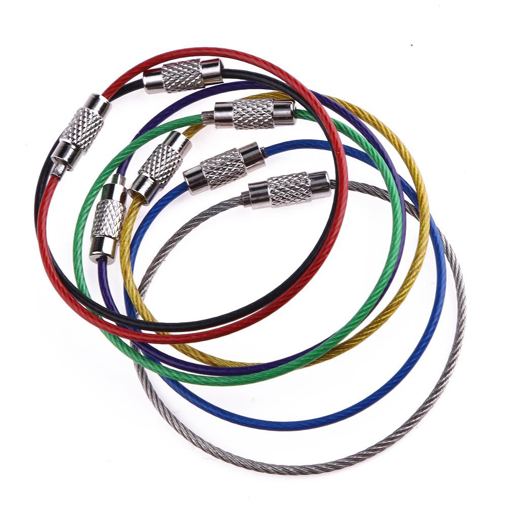 Bộ 7 vòng móc chìa khóa có đai ốc gài chống trộm cực an toàn