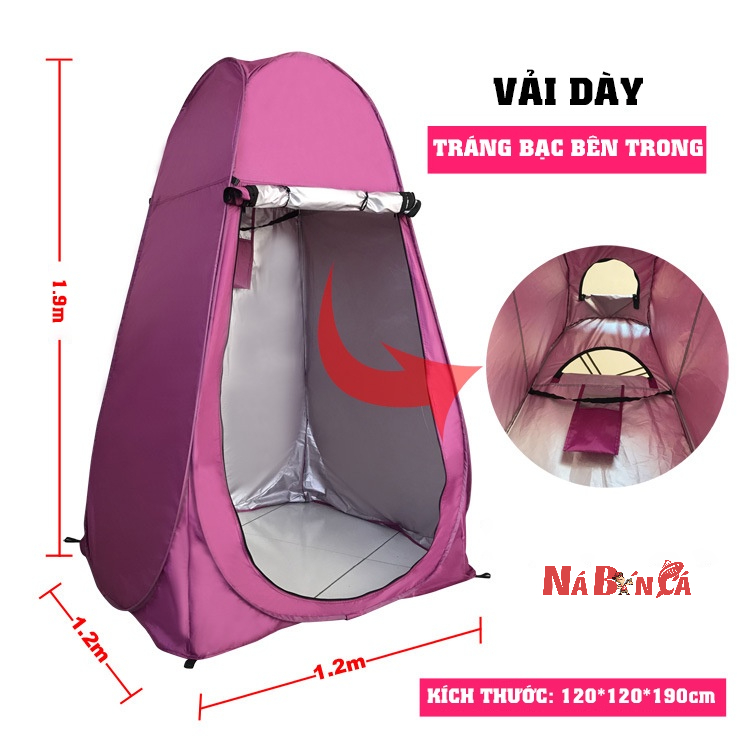Lều thay đồ cắm trại tự bung, lều vệ sinh dã ngoại kín đáo bền đẹp dùng cho du lịch dã ngoại cắm trại tiện lợi [DCP15]
