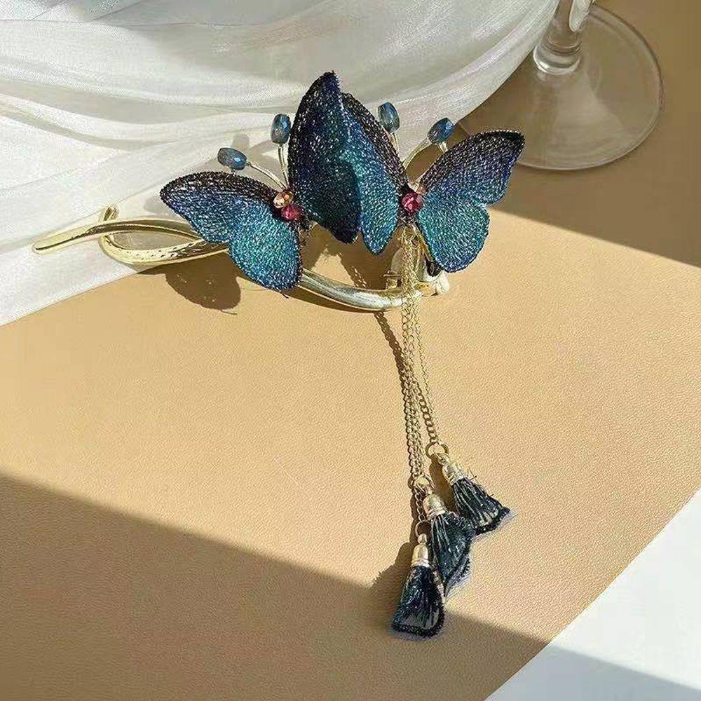 Kẹp Tóc Nữ Phối Tua Rua Phong Cách Pháp Ngọt Ngào WMES15H