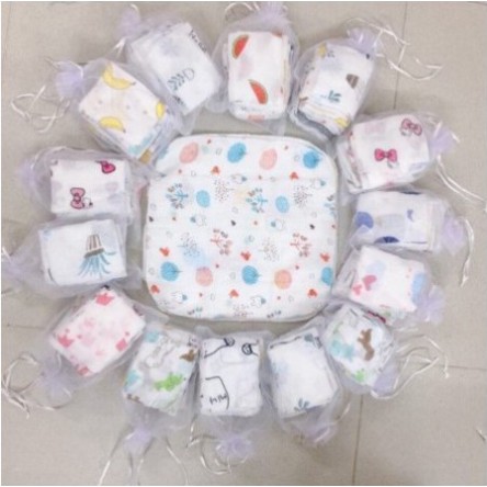 Set 10 Khăn Sữa Sợi Tre Xuất Hàn Cao Cấp