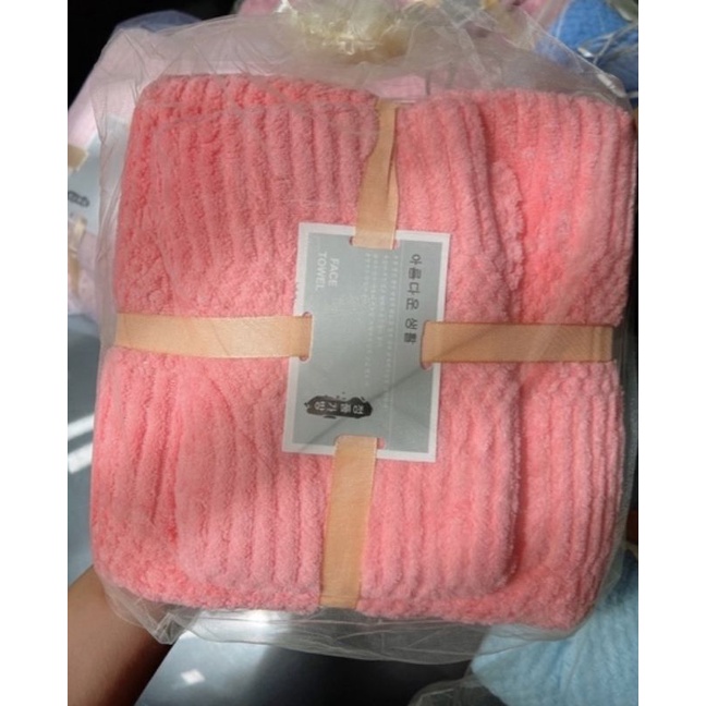 Set 2 Khăn Tắm Lông Cừu Cỡ Lớn  Mềm Mịn Thấm Hút Tốt