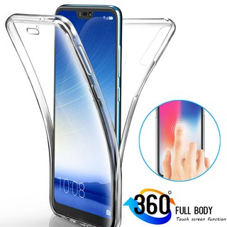 Ốp điện thoại silicon trong suốt bảo vệ 2 mặt cho Huawei Mate10 Pro Mate 20 Lite