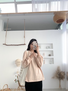 Chân váy midi cotton đen xẻ tà sau