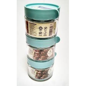 (ĐẠI HẠ GIÁ) Combo 04 lọ đựng gia vị nắp tròn vặn GLASSLOCK .250ml | BigBuy360 - bigbuy360.vn