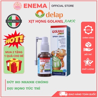 Xịt họng Golanil Junior Spray Xịt sát trùng họng giảm ho cho bé chai 30ml