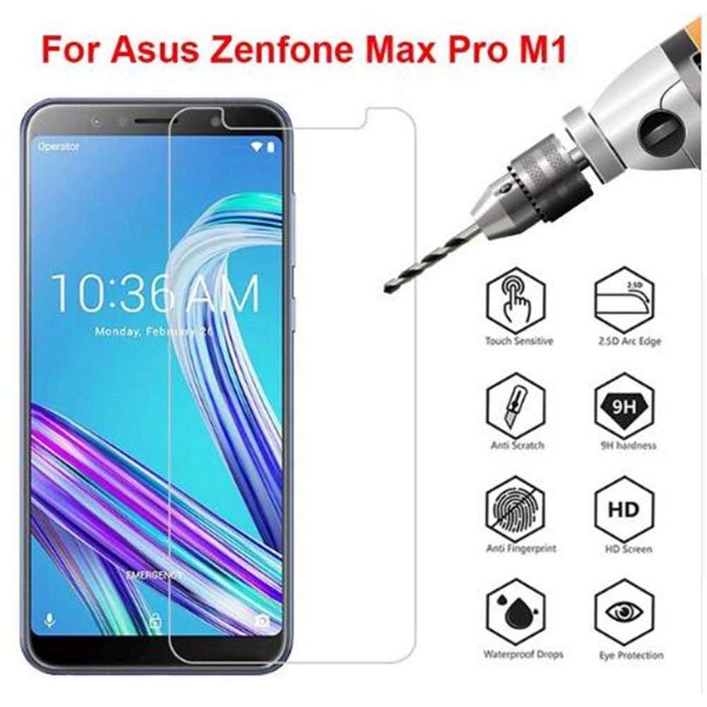 Bộ 5 Miếng Dán Kính Cường Lực Cho Asus Zenfone Max Pro M1 - Trong Suốt (9H) màn hình giá rẻ kính cường lực