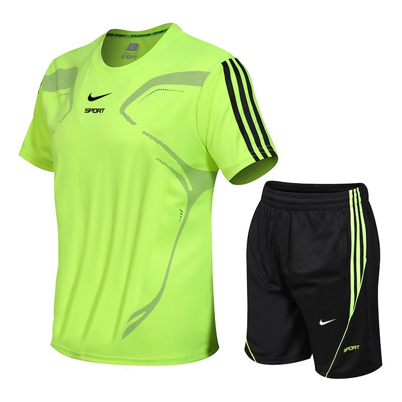 Nike Set Áo Thun Và Quần Short Thể Thao Thời Trang Mùa Hè Cho Nam Nữ