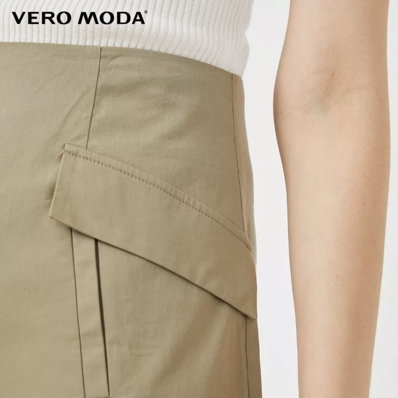 Quần dài ống rộng lưng cao túi hộp - Vero Moda phong cách cá tính trẻ trung