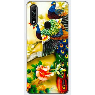 Ốp lưng Oppo A31, A52, A91, A92 in hình Chim công
