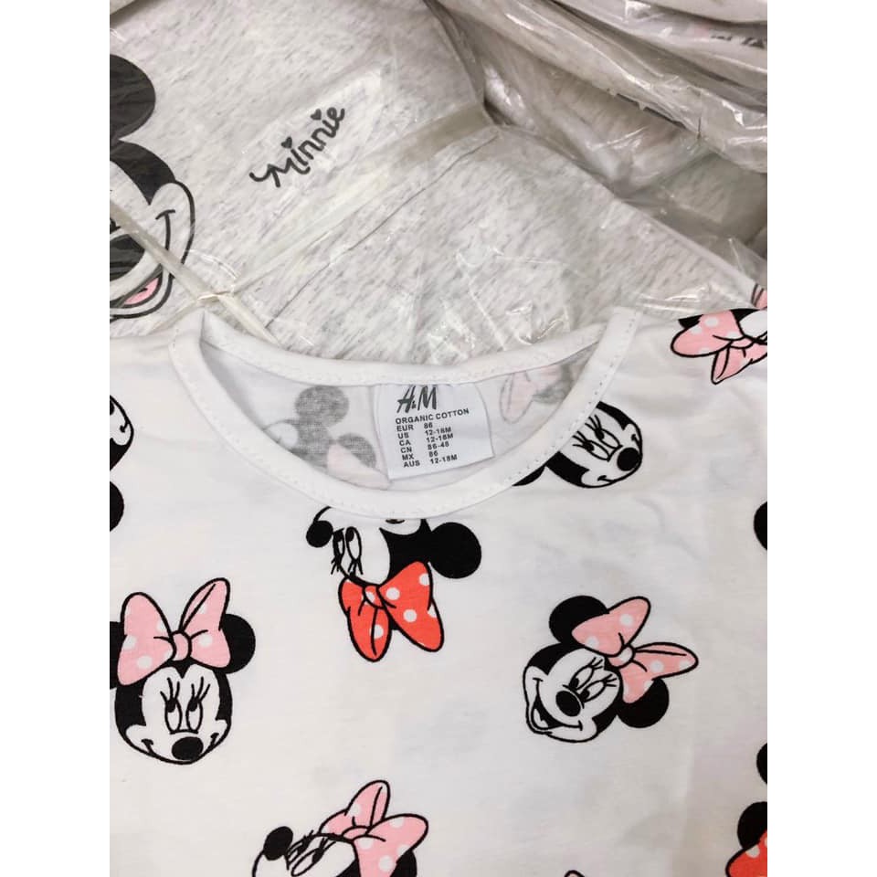 Set yếm Mickey cho bé gái thu đông