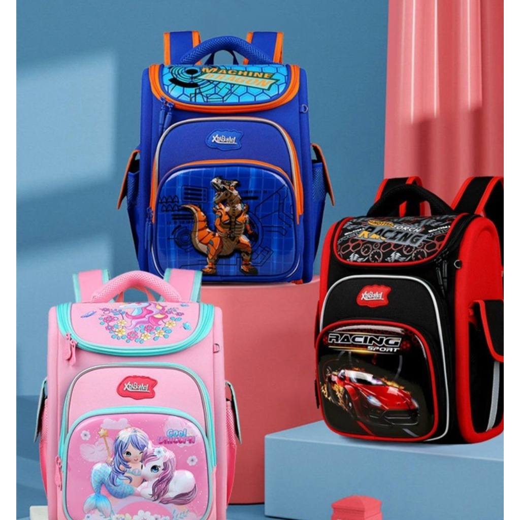 Balo Chống gù tiểu học Siêu cao cấp Xịn xò hàng Xuất cho bé  từ 7 -14T
