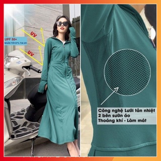 Áo Chống Nắng GU Thông Hơi Toàn Thân Nữ-Chống Tia UV-Chống Nắng Tuyệt Đối