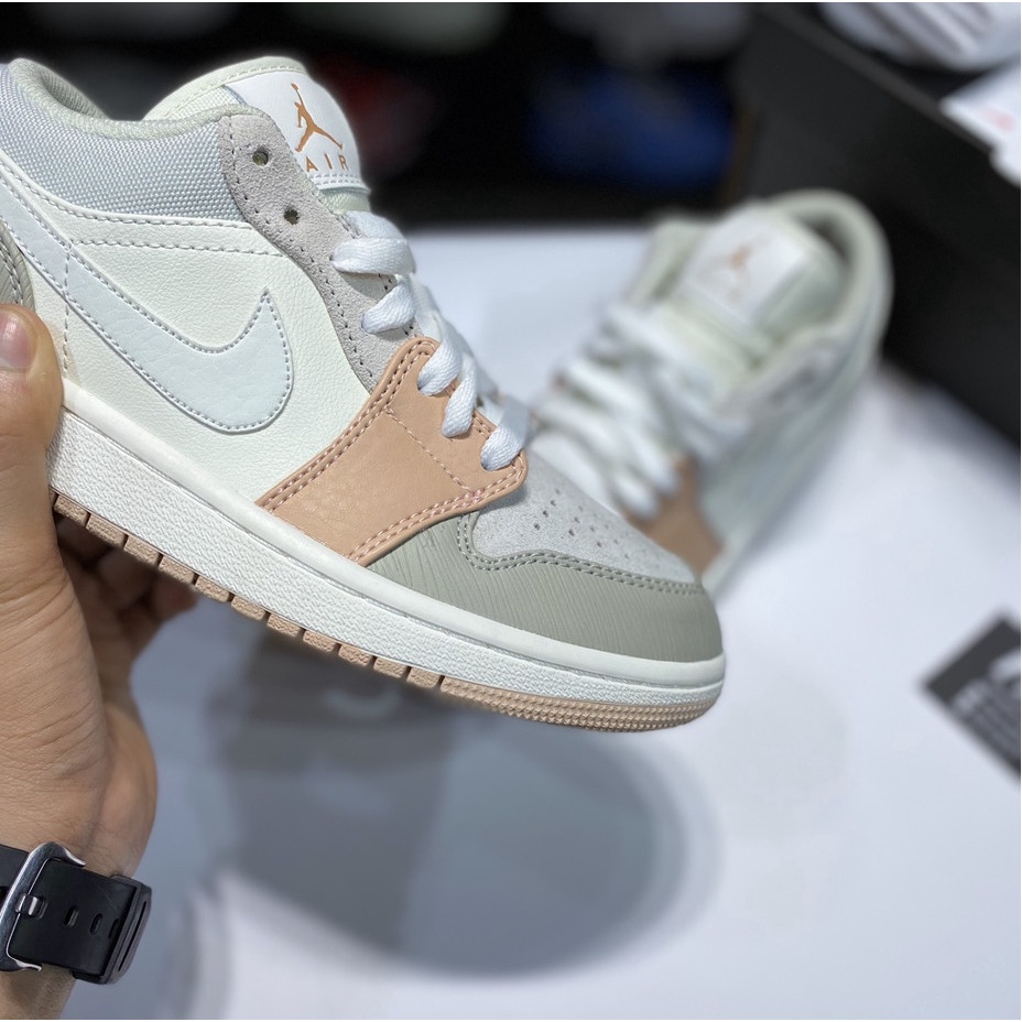 Giày 𝐉𝐨𝐫𝐝𝐚𝐧 1 low milan cổ thấp màu hồng đất, Giày sneaker Jordan 1 milan bản đẹp full bill box | BigBuy360 - bigbuy360.vn